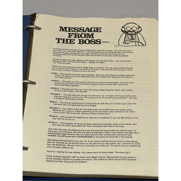 RARE Hank Lee's LUCKY 7 Magic Factory Catalog of Magic 1987 - Picture 5 of 15